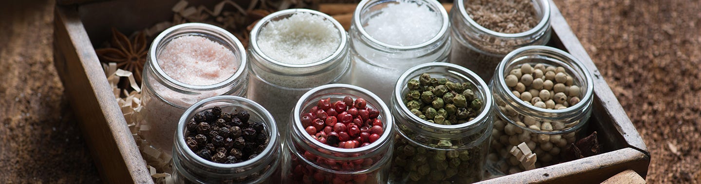 Gourmet Salts and Peppers