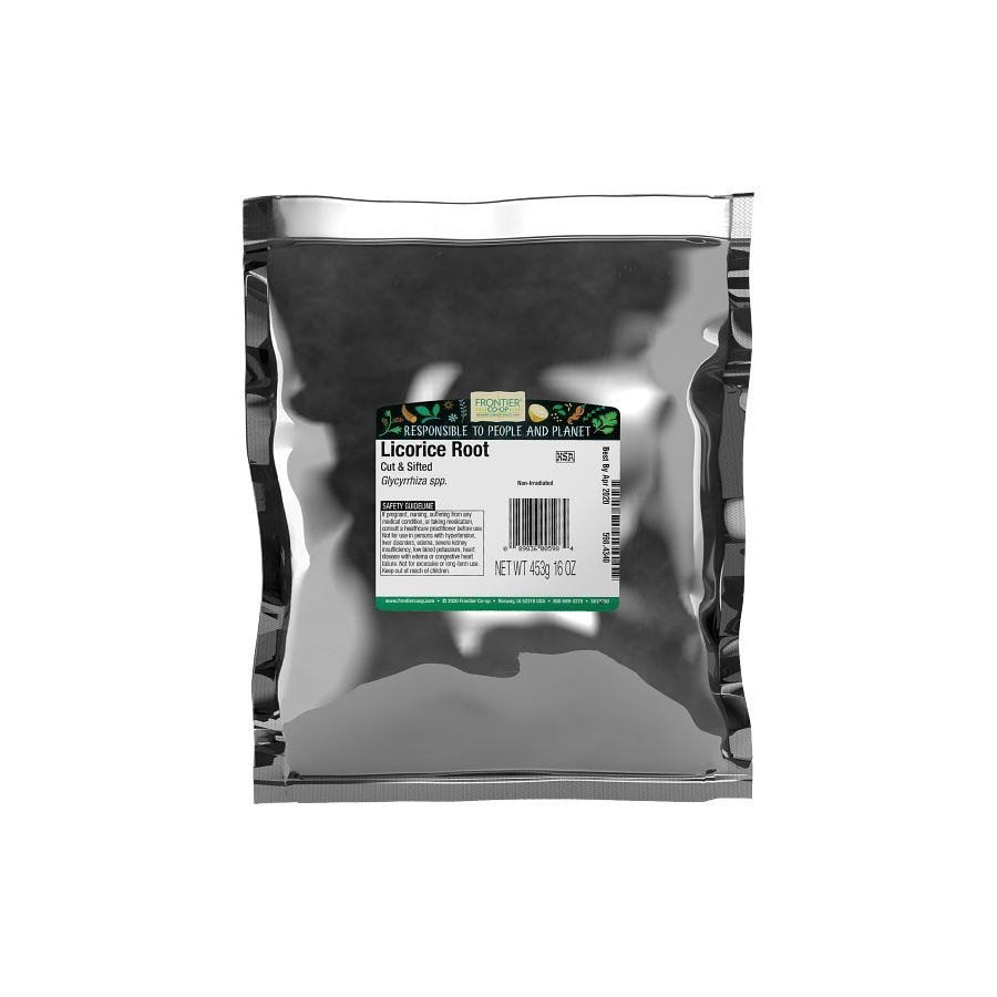 Frontier Co-op Licorice Root, Cut & Sifted 1 lb. | Frontier Frontier Co-op Licorice Root, Cut & Sifted 1 lb. | Frontier