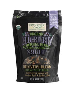 Frontier Co-op Elderberry & Herb Blend for Syrup — Recovery Blend, Organic 4.23 oz.