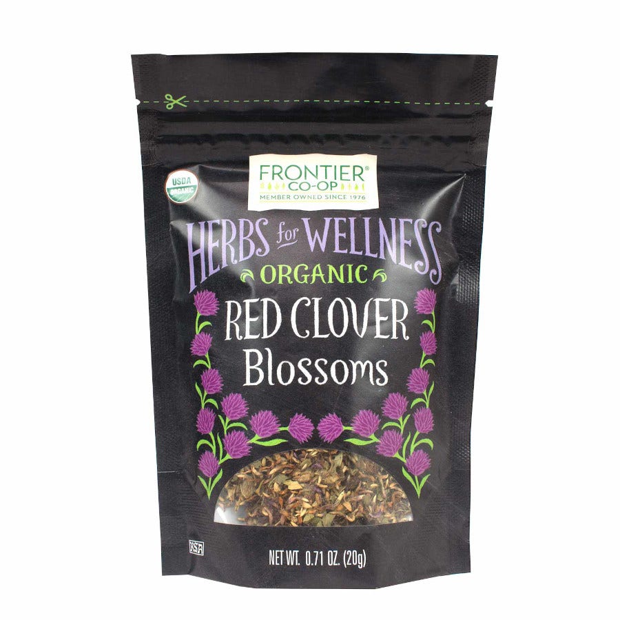 Frontier Co-op Whole Red Clover Blossoms, Organic 0.71 oz