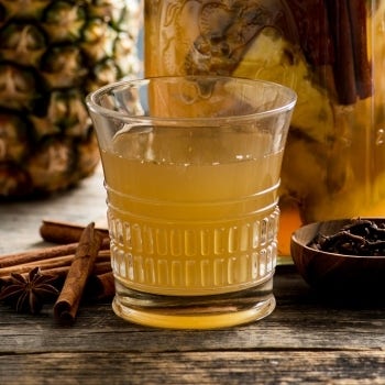 Pineapple Tepache with Cinnamon and Cloves