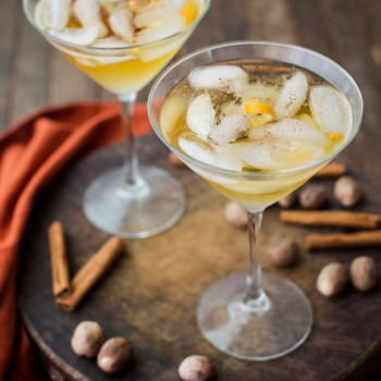 Orange Nutmeg Manhattan Cocktail