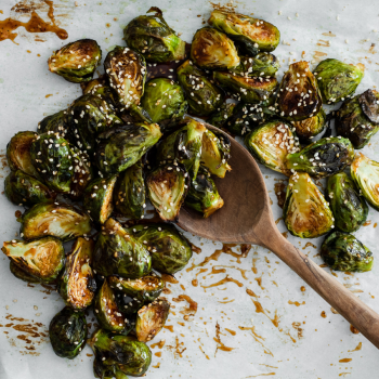 Sweet and Spicy Asian Brussels Sprouts