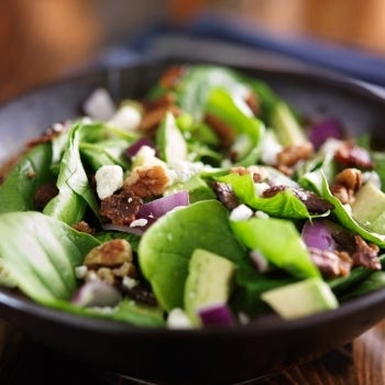 Spinach-Avocado Salad with Lime Dressing