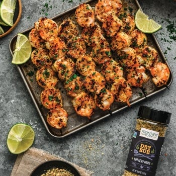 Buttery Herb Grilled Shrimp 