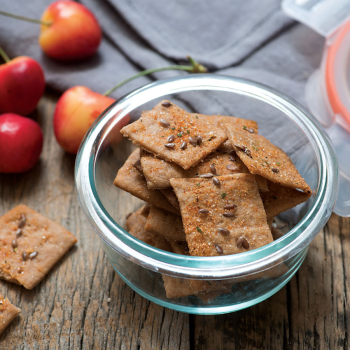 Wheat and Flax Seed Crackers