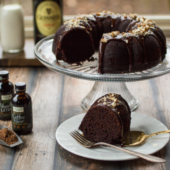 Stout Chocolate Cake with Irish Cream Ganache