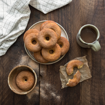 Vanilla Sourdough Doughnuts with Cinnamon-Sugar