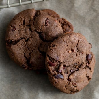 Cocoa and Cacao Nib Cookies