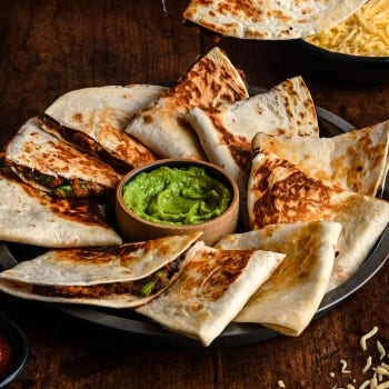 Black Bean and Spinach Quesadilla 