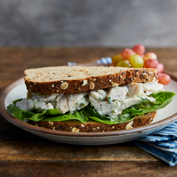 Chicken Salad Sandwich with Salt & Vinegar Nutritional Yeast 