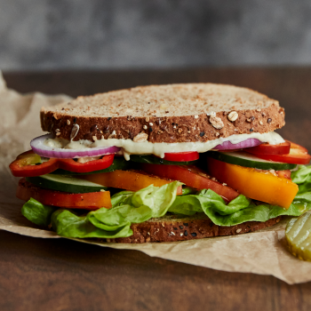 Veggie Sandwich with Dill & Vinegar Cashew Cream