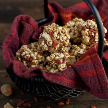 Goji Ginger Popcorn Balls