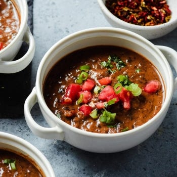 Vegan Smoky Black Bean Soup