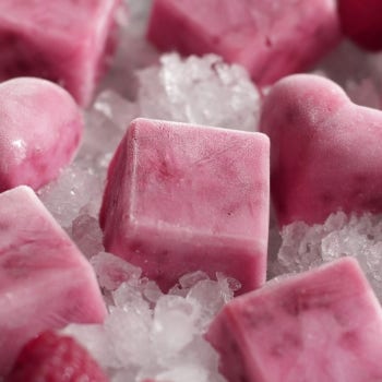 Frozen Raspberry Vanilla Yogurt Bites