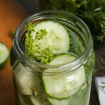 Quick-Pickled Cucumbers