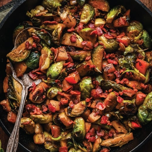 Brussels Sprouts with Apples and Bacon