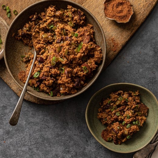 Cajun Dirty Rice and Beans with Andouille Sausage Cajun Dirty Rice and Beans with Andouille Sausage
