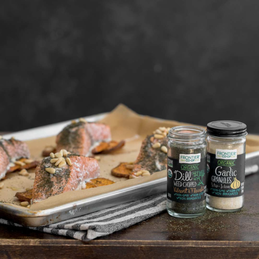 Sheet Pan Salmon with Sweet Potatoes Sheet Pan Salmon with Sweet Potatoes