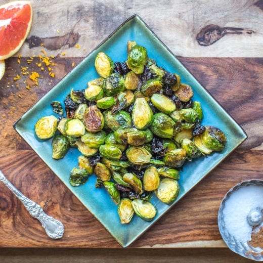 Roasted Brussels Sprouts with Cranberry Orange Marinade Roasted Brussels Sprouts with Cranberry Orange Marinade