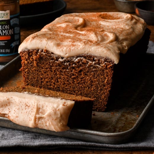 Gingerbread Loaf Cake with Cinnamon Cream Cheese Frosting Gingerbread Loaf Cake with Cinnamon Cream Cheese Frosting