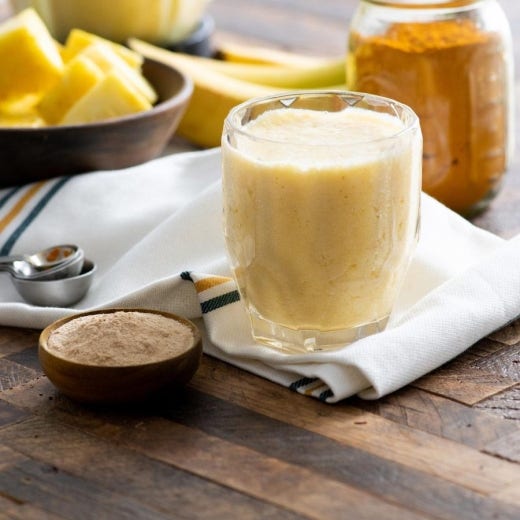 Maca Root Pineapple Turmeric Smoothie Maca Root Pineapple Turmeric Smoothie