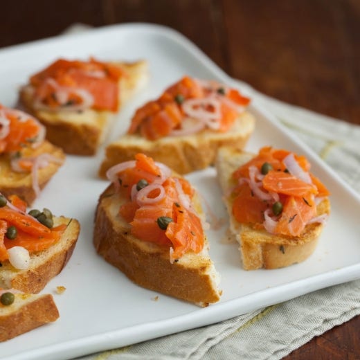 Smoked Salmon Bruschetta